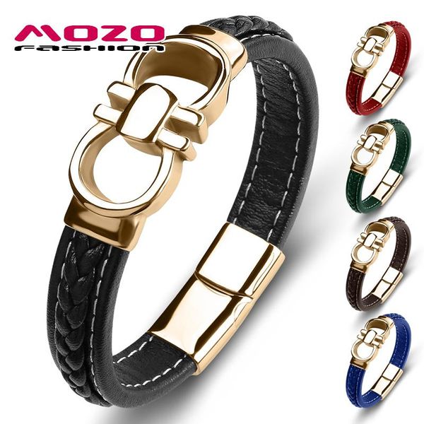 mozo fashion brands men trendy bracelet black genuine leather charm bracelets man cross lattice punk bangles 5 color gift 119, Golden;silver
mozo fashion brands men trendy bracelet black genuine leather charm bracelets man cross lattice punk bangles 5 color gift 119, Golden;silver