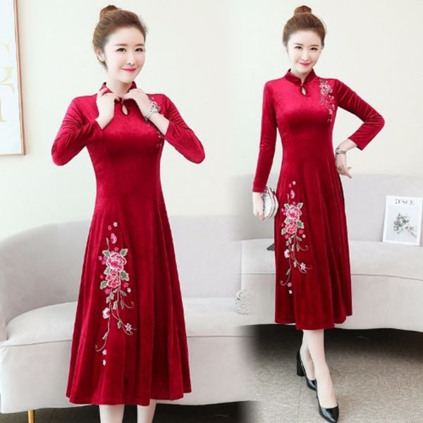 2020 новый китайский стиль cheongsam платье cheongsam юбка большой юбка большой skirtwith большого размера вышивки и большой качели платье с, Black;gray
2020 новый китайский стиль cheongsam платье cheongsam юбка большой юбка большой skirtwith большого размера вышивки и большой качели платье с, Black;gray