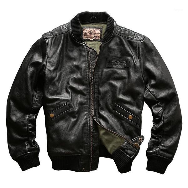 avfly 2021 men black gun leather pilot jacket 100% real sheepskin short jackets men winter russian coat1
avfly 2021 men black gun leather pilot jacket 100% real sheepskin short jackets men winter russian coat1