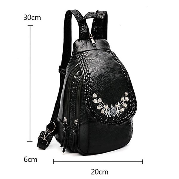embroidery flowers women backpack small soft pu leather backpacks for girls teenagers female shoulder bag chest pack black bolsa
embroidery flowers women backpack small soft pu leather backpacks for girls teenagers female shoulder bag chest pack black bolsa