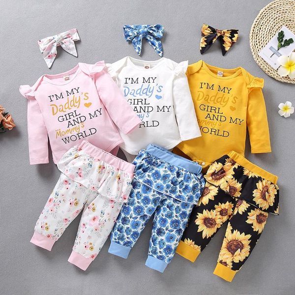 3pcs baby girl outfit set newborn toddler girls clothes ruffle flower print long sleeve romper bodysuit +pants+headband infant1, White
3pcs baby girl outfit set newborn toddler girls clothes ruffle flower print long sleeve romper bodysuit +pants+headband infant1, White