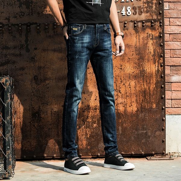 pbvfm men's jeans spring sl micro and jeanstrousers and jeanssimple korean fashion fashion style jeans elastic men's long pants sm, Blue
pbvfm men's jeans spring sl micro and jeanstrousers and jeanssimple korean fashion fashion style jeans elastic men's long pants sm, Blue