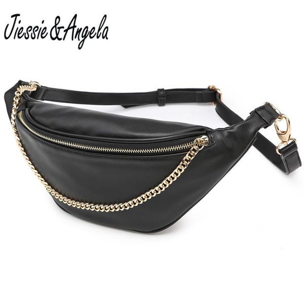 jiessie & angela new simple casual belt bags pu leather chain shoulder bags travel chest bag fanny vintage punk waist pack
jiessie & angela new simple casual belt bags pu leather chain shoulder bags travel chest bag fanny vintage punk waist pack