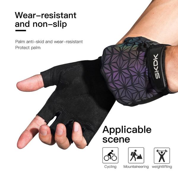 weight lifting sport half finge training fitness dumbbells horizontal bar cycling non-slip wear-resistant gloves, Blue;gray
weight lifting sport half finge training fitness dumbbells horizontal bar cycling non-slip wear-resistant gloves, Blue;gray