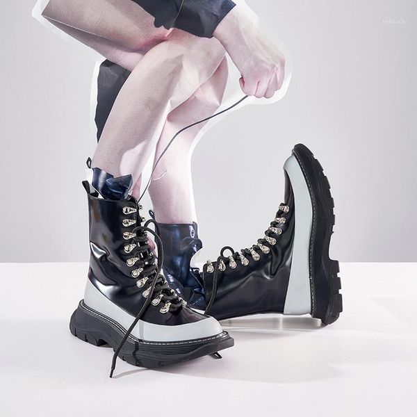 fashion women boots female round toe leather ankle boots women lace up motorcycle botines mujer thick bottom botas mujer 20201, Black
fashion women boots female round toe leather ankle boots women lace up motorcycle botines mujer thick bottom botas mujer 20201, Black