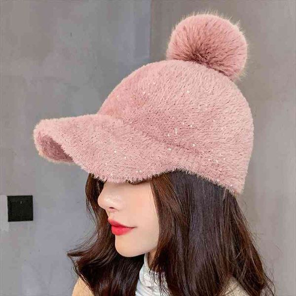 winter hats for women baseball cap with pom faux fur ball proof thick warm solid fashion casual female bonnet, Blue;gray
winter hats for women baseball cap with pom faux fur ball proof thick warm solid fashion casual female bonnet, Blue;gray