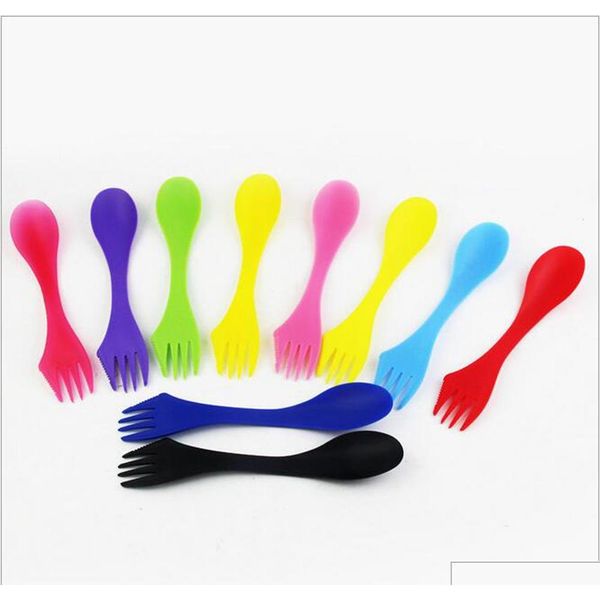 wholesale fork spoon spork 3 in 1 reusable plastic tableware cutlery utensil combo kitchen portable outdoor picnic scoop/knife/fork
wholesale fork spoon spork 3 in 1 reusable plastic tableware cutlery utensil combo kitchen portable outdoor picnic scoop/knife/fork
