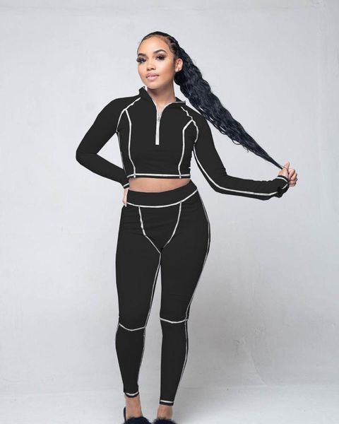 women's tracksuits dpsde 2021 spring women casual movement style sets long sleeve lapel zipper elastic pants printed two piece, Gray
women's tracksuits dpsde 2021 spring women casual movement style sets long sleeve lapel zipper elastic pants printed two piece, Gray