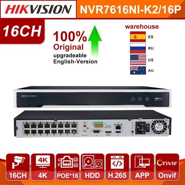 origina hikvision nvr ds-7616ni-k2/16p 16ch h.265 4k 8mp poe nvr for ip camera support two way audio for security system1, Black;white
origina hikvision nvr ds-7616ni-k2/16p 16ch h.265 4k 8mp poe nvr for ip camera support two way audio for security system1, Black;white