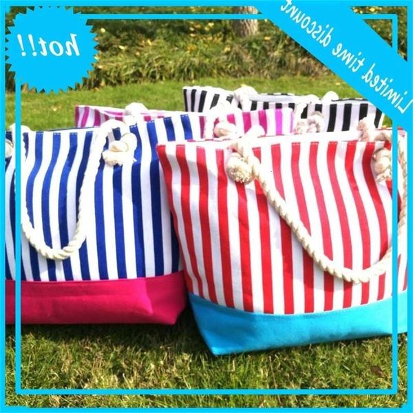 50pcs new colorful stripes beach women canvas large capacity totes shopping bags outdoor summer
50pcs new colorful stripes beach women canvas large capacity totes shopping bags outdoor summer