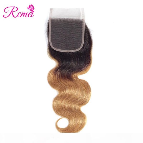 rcmei 1b 27 ombre hair brazilian body wave human hair lace closure 4*4 part closure with baby hair ing, Black;brown
rcmei 1b 27 ombre hair brazilian body wave human hair lace closure 4*4 part closure with baby hair ing, Black;brown
