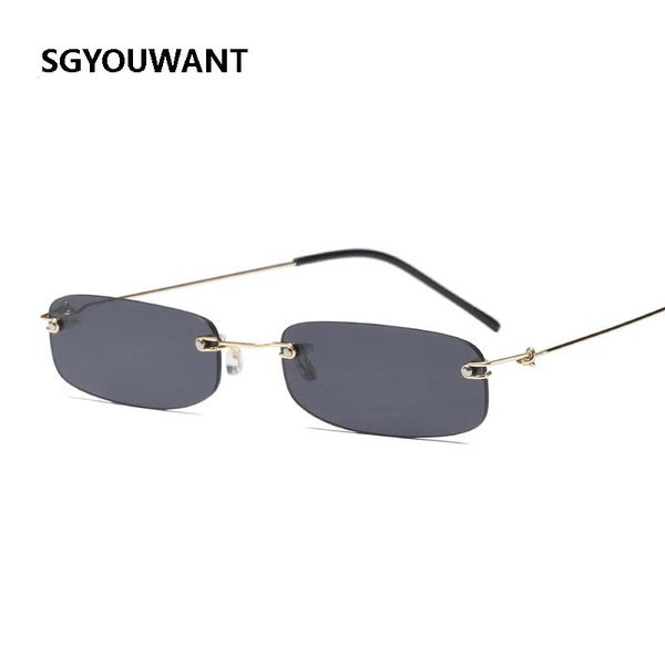 sunglasses sgyouwant rimless narrow women brand design retro rectangular sun glasses for men small face eyewear shades, White;black
sunglasses sgyouwant rimless narrow women brand design retro rectangular sun glasses for men small face eyewear shades, White;black