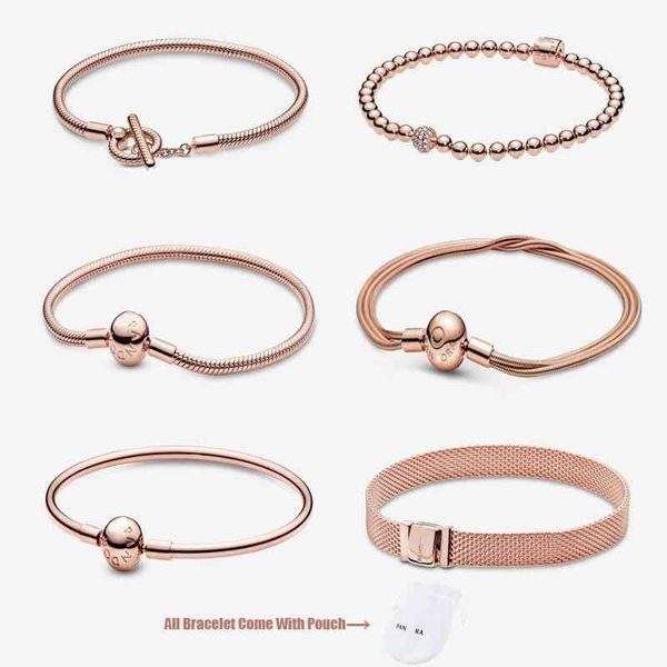 s925 silver rose gold pandora bracelet for women fit original charms beads pendants lady diy jewelry love gift to gf girls wife, Black
s925 silver rose gold pandora bracelet for women fit original charms beads pendants lady diy jewelry love gift to gf girls wife, Black