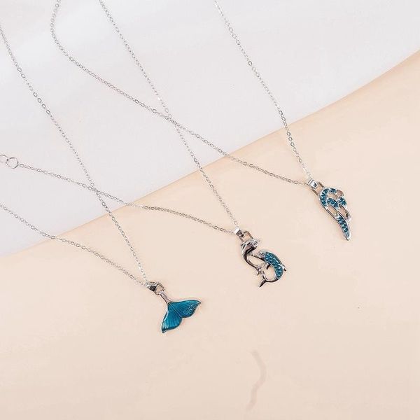 creative ocean series mermaid fishtail dolphin necklace women frosty style clavicle chain accessories fashion jewelry gift, Silver
creative ocean series mermaid fishtail dolphin necklace women frosty style clavicle chain accessories fashion jewelry gift, Silver