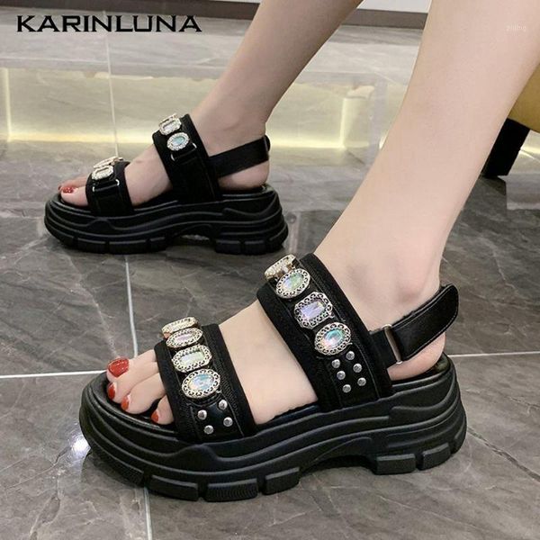 sandals karin 2021 dropship sweet women peep toe platform high wedges crystal summer casual woman gladiator sandals1, Black
sandals karin 2021 dropship sweet women peep toe platform high wedges crystal summer casual woman gladiator sandals1, Black