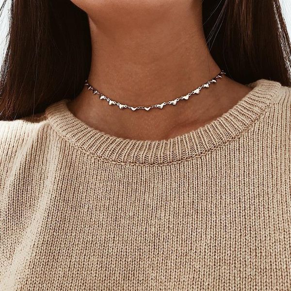 heart necklaces women aesthetic peach heart short chain necklace harajuku women's jewelry accessories kpop collares, Golden;silver
heart necklaces women aesthetic peach heart short chain necklace harajuku women's jewelry accessories kpop collares, Golden;silver