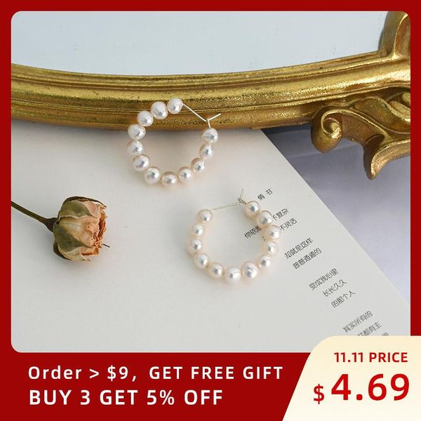 ashiqi natural freshwater pearl 925 sterling silver baroque circle earrings women's jewelry gift, Golden;silver
ashiqi natural freshwater pearl 925 sterling silver baroque circle earrings women's jewelry gift, Golden;silver