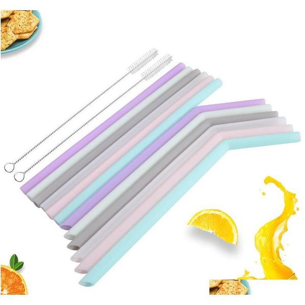 reusable silicone drinking straw foldable food-grade safe straws folded bent straight juice straw kitchen bar accessory 6 colors dbc fuqub
reusable silicone drinking straw foldable food-grade safe straws folded bent straight juice straw kitchen bar accessory 6 colors dbc fuqub