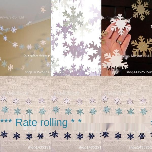 601f5 snowflake string flower and furnishing home snowflake hanging string wedding three-dimensional new year home white decoration blue dra
601f5 snowflake string flower and furnishing home snowflake hanging string wedding three-dimensional new year home white decoration blue dra