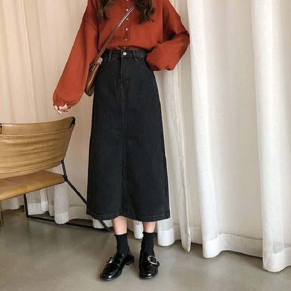 plus size straight womens black jeans skirt 6xl back split adjustable high waist vintage retro calf length long denim skirts
plus size straight womens black jeans skirt 6xl back split adjustable high waist vintage retro calf length long denim skirts