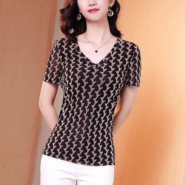 women spring summer style lace blouses shirts lady casual short sleeve v-neck high elastic leopard lace blusas dd89071, White
women spring summer style lace blouses shirts lady casual short sleeve v-neck high elastic leopard lace blusas dd89071, White
