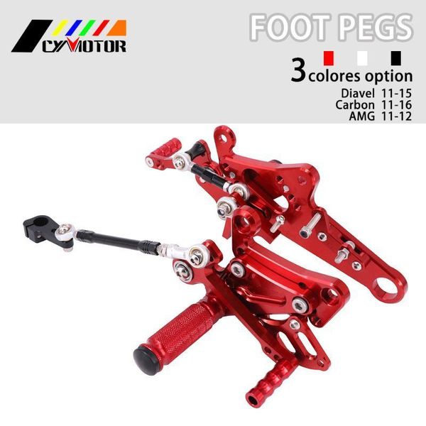 pedals motorcycle accessories stainless rearsets adjustable foot pegs for diavel 2011-2021 carbon 2011-20121
pedals motorcycle accessories stainless rearsets adjustable foot pegs for diavel 2011-2021 carbon 2011-20121