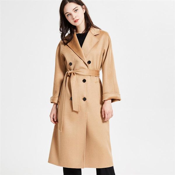 the winter women's double-sided cashmere coat classic water ripple european and american style.1, Black
the winter women's double-sided cashmere coat classic water ripple european and american style.1, Black