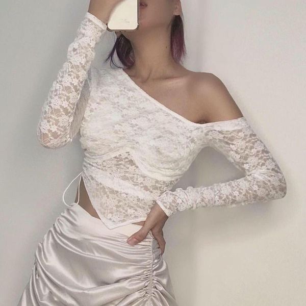 women's t-shirt floral lace gothic crop t-shirts black mall goth white long sleeve women one shoulder bodycon transparent clothes
women's t-shirt floral lace gothic crop t-shirts black mall goth white long sleeve women one shoulder bodycon transparent clothes