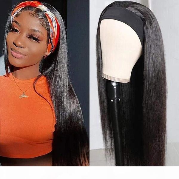 headband wig for black women brazilian straight human hair wigs glueless full machine made wig with remy hair, Black;brown 
headband wig for black women brazilian straight human hair wigs glueless full machine made wig with remy hair, Black;brown