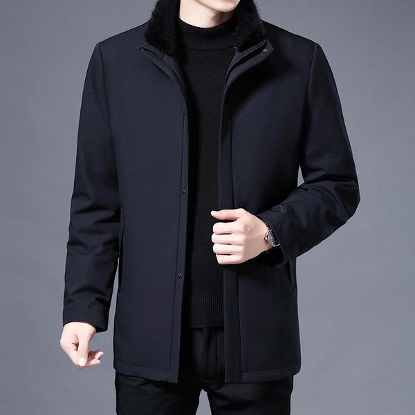 men's leather & faux male winter development mink coat collars beaver fur bladder man, Black
men's leather & faux male winter development mink coat collars beaver fur bladder man, Black