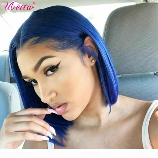 ubetta 100% real hair dark blue human hair 13x4 lace front bob wig cospaly straight middle part lace frontal wigs glueless, Black;brown
ubetta 100% real hair dark blue human hair 13x4 lace front bob wig cospaly straight middle part lace frontal wigs glueless, Black;brown
