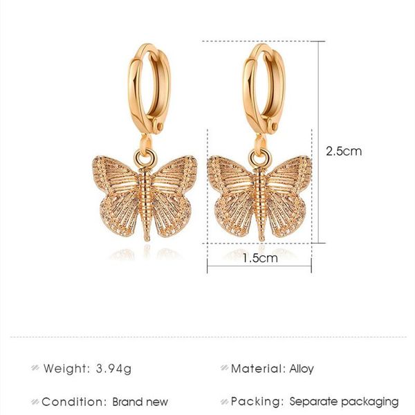 stud creative fashion animal insect earring retro butterfly and bee pendant charm earrings trendy jewelry wholesale, Golden;silver
stud creative fashion animal insect earring retro butterfly and bee pendant charm earrings trendy jewelry wholesale, Golden;silver