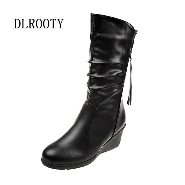 women snow boots ankle 2020 winter warm female casual shoes woman flat fashion zipper platform wedges round toe plus size 35-42, Black
women snow boots ankle 2020 winter warm female casual shoes woman flat fashion zipper platform wedges round toe plus size 35-42, Black