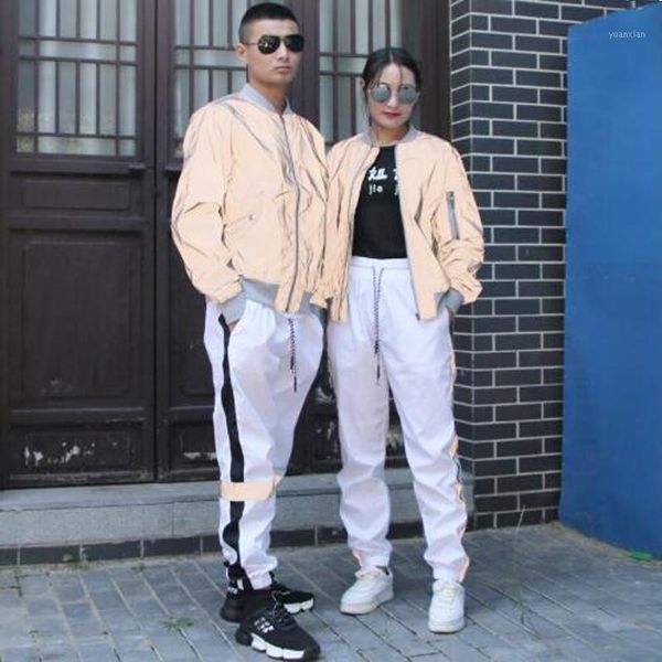 spring/autumn men windbreaker reflective jacket casual hip hop hooded men and women lovers coats streetwear night shiny jacket1, Black;brown
spring/autumn men windbreaker reflective jacket casual hip hop hooded men and women lovers coats streetwear night shiny jacket1, Black;brown