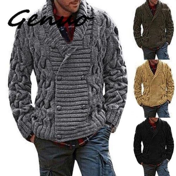 genuo new 2019 winter men's warm sweaters thicken solid twist sweaters casual warm knitting double-breasted jumper male1, White;black
genuo new 2019 winter men's warm sweaters thicken solid twist sweaters casual warm knitting double-breasted jumper male1, White;black