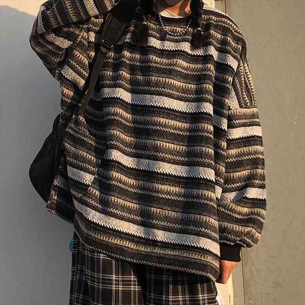 striped sweater woman casual pullover vintage knitted sweater with pocket crew neck loose jumper female hip hop sueter mujer, White;black
striped sweater woman casual pullover vintage knitted sweater with pocket crew neck loose jumper female hip hop sueter mujer, White;black