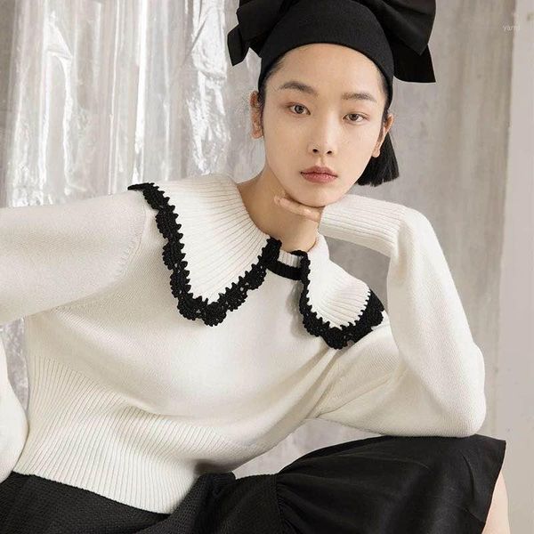 doll took collar sweater woman long-sleeved sweater loose han edition sweet autumn new fund1, White;black
doll took collar sweater woman long-sleeved sweater loose han edition sweet autumn new fund1, White;black