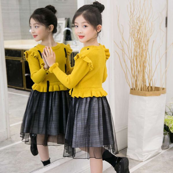 spring product: girls' new korean 2020 children's sweater princs skirt baby fashionable plaid wool drs, Red;yellow
spring product: girls' new korean 2020 children's sweater princs skirt baby fashionable plaid wool drs, Red;yellow