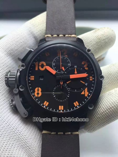 sell new 50mm black dial u51 u-51 quartz chronograph mens watch chimera bronze 7474 brown leather strap gents sport watches 13 colors, Slivery;brown
sell new 50mm black dial u51 u-51 quartz chronograph mens watch chimera bronze 7474 brown leather strap gents sport watches 13 colors, Slivery;brown
