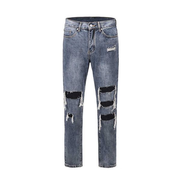 men's jeans high street washed, worn, slim, broken, damaged cat beard jeans, Blue
men's jeans high street washed, worn, slim, broken, damaged cat beard jeans, Blue