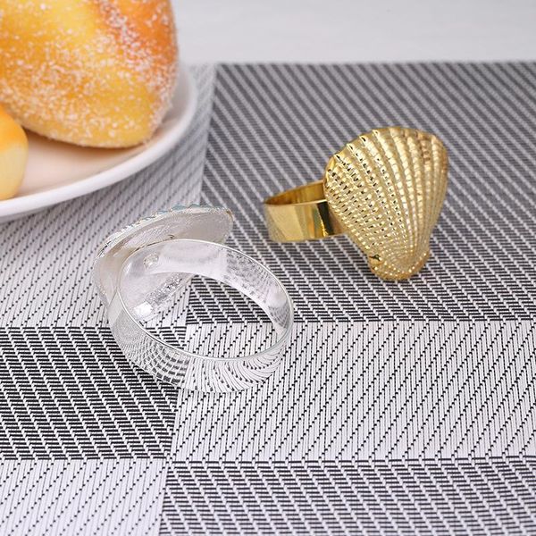 napkin rings 4pcs/metal ocean series shell ring table decoration used for family gathering and western occasions
napkin rings 4pcs/metal ocean series shell ring table decoration used for family gathering and western occasions