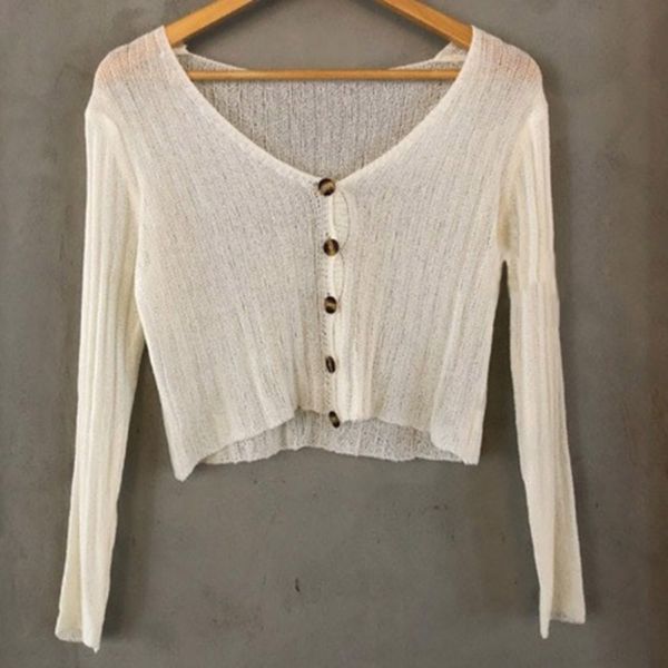 hgshf 2020 autumn clothing south korea chic sun open navel knitted thin coat short proof new air conditioning small shirt women clothes s, White;black
hgshf 2020 autumn clothing south korea chic sun open navel knitted thin coat short proof new air conditioning small shirt women clothes s, White;black