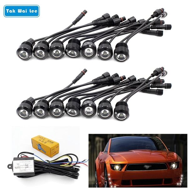 tak wai lee 14pcs/set led drl daytime running light car styling eagle eye turn fog day lamp relay harness on/off with controller
tak wai lee 14pcs/set led drl daytime running light car styling eagle eye turn fog day lamp relay harness on/off with controller