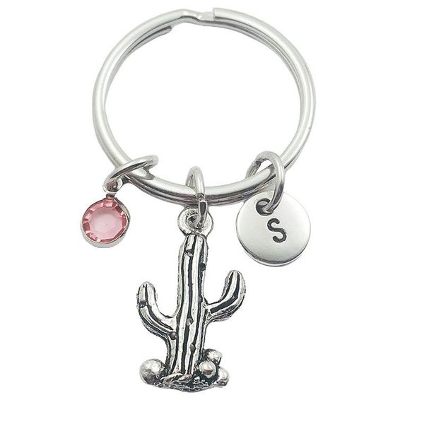 keychains cactus initial letter birthstone keyring creative fashion jewelry women gifts accessories pendant, Silver
keychains cactus initial letter birthstone keyring creative fashion jewelry women gifts accessories pendant, Silver