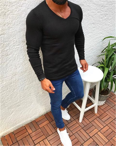 man solid color knitting sweaters fashion trend long sleeve round neck slim pullover sweater male spring new skinny casual bottoming top, White;black
man solid color knitting sweaters fashion trend long sleeve round neck slim pullover sweater male spring new skinny casual bottoming top, White;black