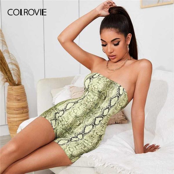 women's jumpsuits & rompers colrovie multicolor snakeskin print tube romper women playsuit summer sleeveless skinny high waist unitard, Black;white
women's jumpsuits & rompers colrovie multicolor snakeskin print tube romper women playsuit summer sleeveless skinny high waist unitard, Black;white