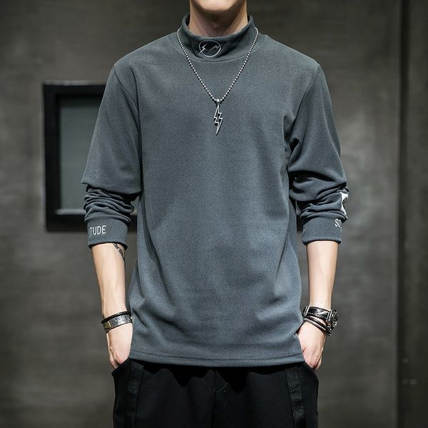 весна и осень мужская футболка с длинным рукавом, корейский стиль, модный и красивый, с осенней одеждой, наполовину высокого воротника, крол, Black
весна и осень мужская футболка с длинным рукавом, корейский стиль, модный и красивый, с осенней одеждой, наполовину высокого воротника, крол, Black