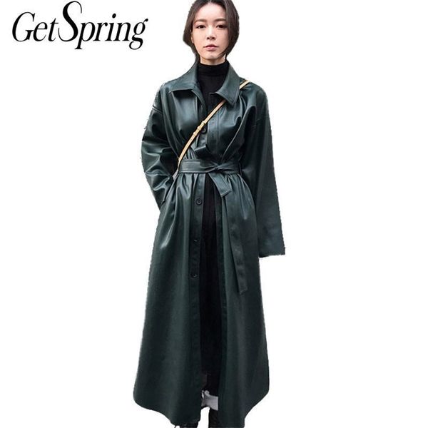 getsring womens trench coats pu leather windbreaker single breasted lace up long sleeve long coat solid split coat autumn winter 201031, Tan;black
getsring womens trench coats pu leather windbreaker single breasted lace up long sleeve long coat solid split coat autumn winter 201031, Tan;black