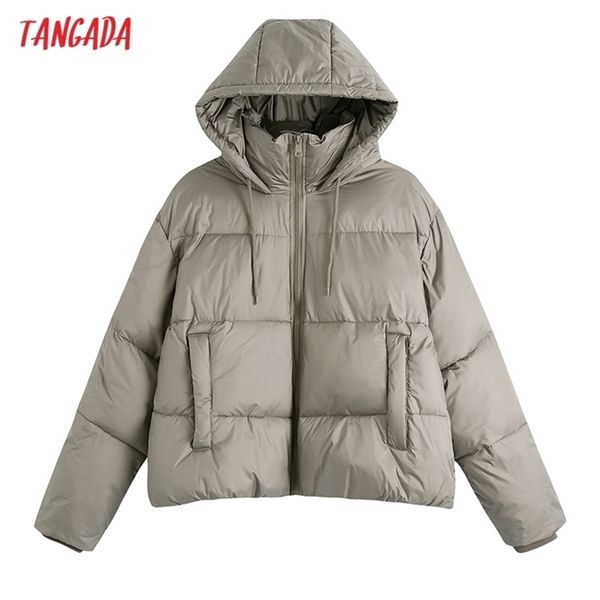 tangada winter women thick oversized hood parkas cotton jacket long sleeve female padded overcoat ce362 211216, Black
tangada winter women thick oversized hood parkas cotton jacket long sleeve female padded overcoat ce362 211216, Black