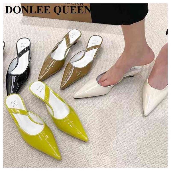 slippers women female low heels pointed toe mule shoes brand pattern slides fashion sandal casual outdoor zapatillas mujer 220309, Black
slippers women female low heels pointed toe mule shoes brand pattern slides fashion sandal casual outdoor zapatillas mujer 220309, Black